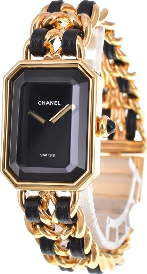 Chanel Premiere Rock Quartz Plated Metal and Leather 20