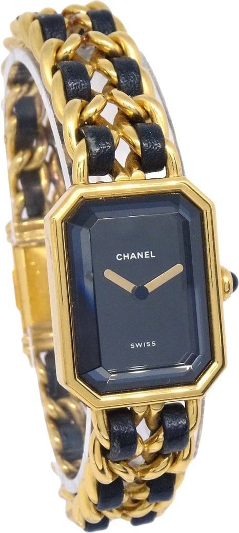Chanel Premiere Rock Quartz Plated Metal and Leather 20