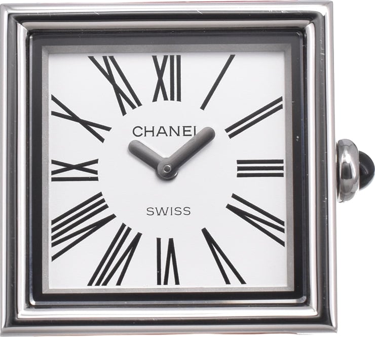 Chanel Vintage Mademoiselle Quartz Leather & steel