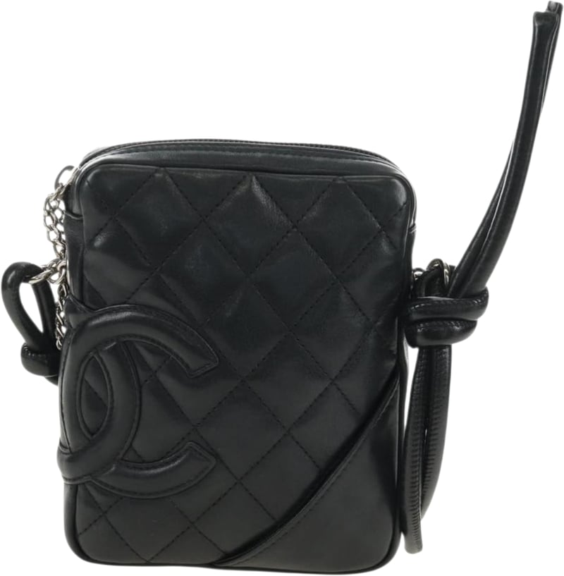 Chanel Cambon Crossbody Bag Quilted Leather