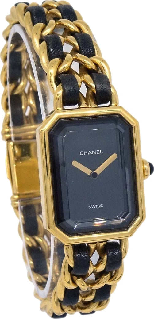 Chanel Premiere Rock Quartz Plated Metal and Leather 20
