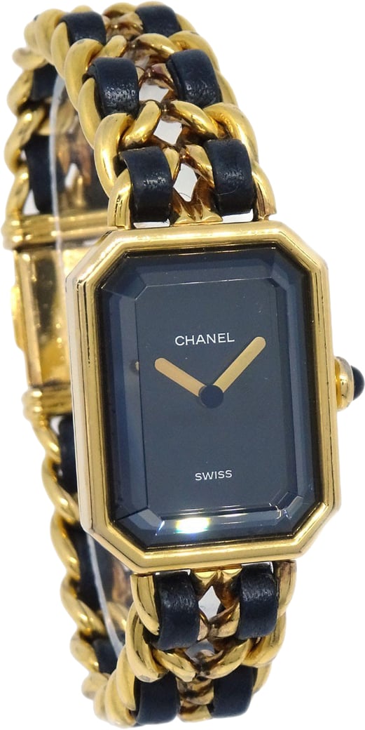 Chanel Premiere Rock Quartz Plated Metal and Leather 20