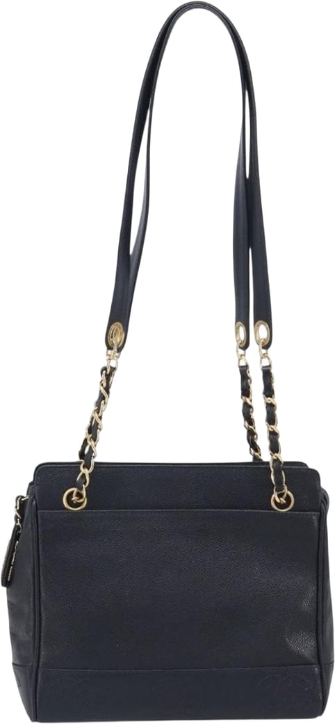 Chanel Vintage Zipped Chain Caviar Medium