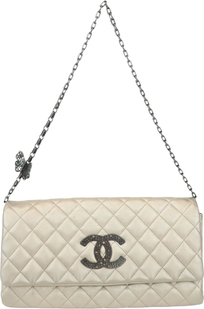 Chanel Butterfly Chain Clutch Quilted Lambskin