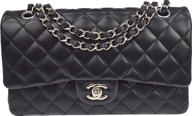 Chanel Classic Timeless Double Flap Quilted Lambskin Medium