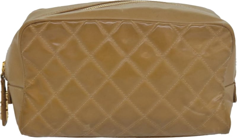 Chanel Square Stitch Toiletry Lambskin Small