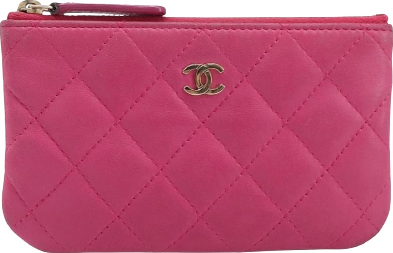 Chanel Classic Zip Coin Purse Quilted Lambskin