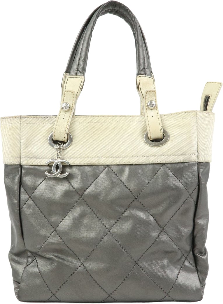 Chanel Biarritz Quilted Coated Canvas Small