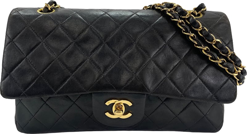 Chanel Classic Timeless Double Flap Quilted Lambskin Medium
