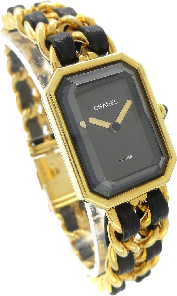 Chanel Premiere Rock Quartz Plated Metal and Leather 20