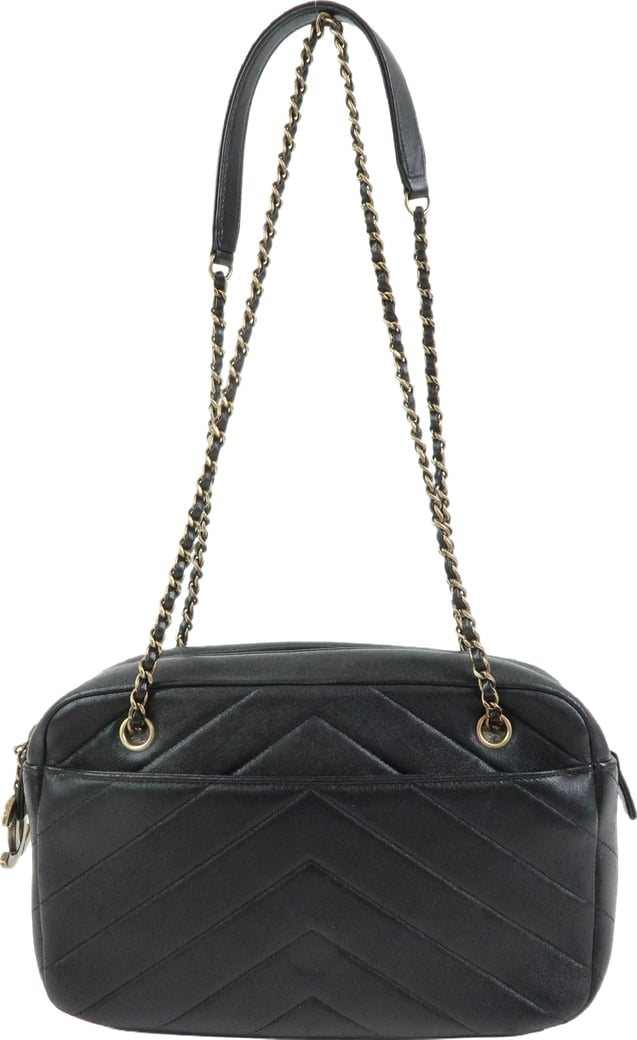 Chanel Camera Chevron Lambskin Medium