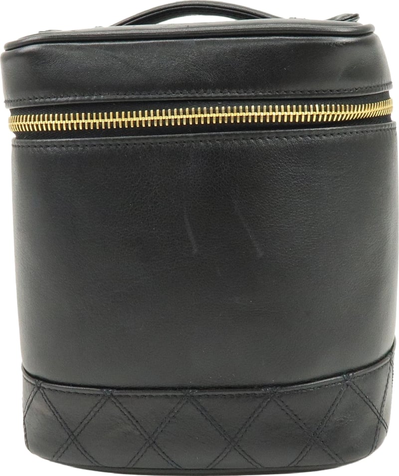 Chanel Vintage Cosmetic Case Lambskin Tall