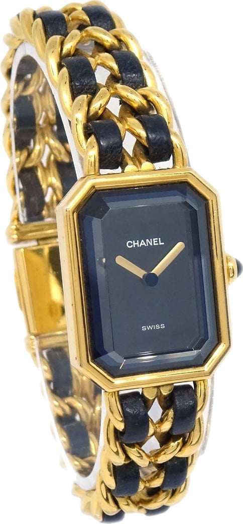 Chanel Premiere Rock Quartz Plated Metal and Leather 20