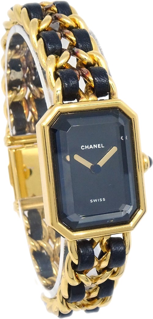 Chanel Premiere Rock Quartz Plated Metal and Leather 20