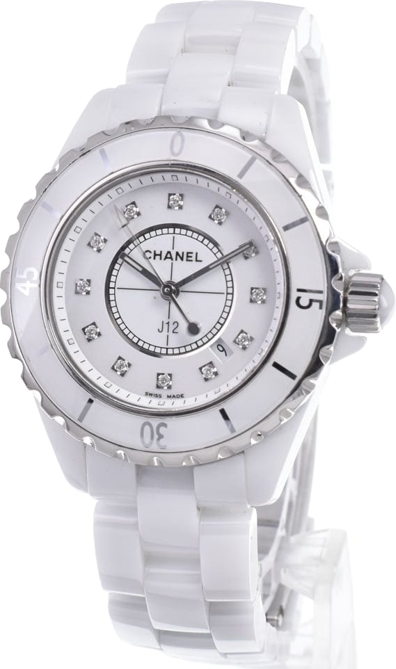 Chanel J12 Quartz Ceramic and Stainless Steel with Diamond Markers 33