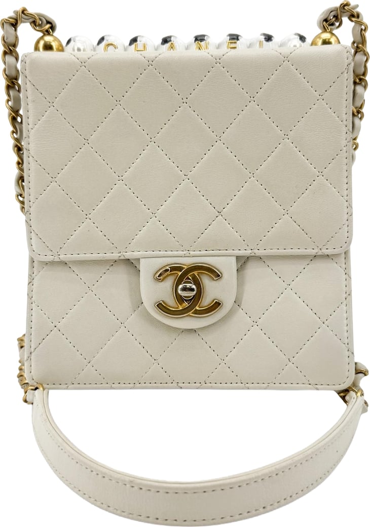 Chanel Chic Pearls Flap Quilted Lambskin Mini