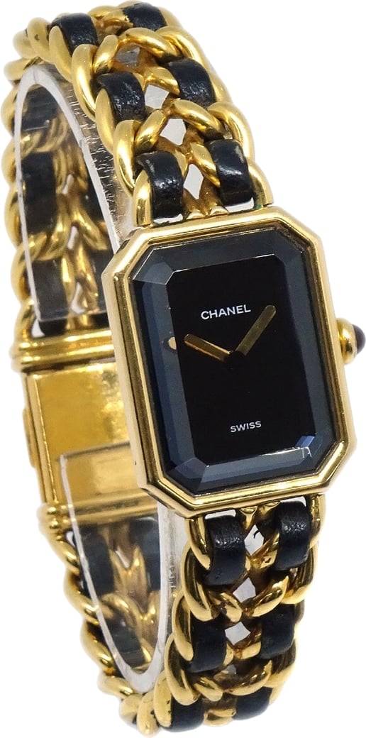 Chanel Premiere Rock Quartz Plated Metal and Leather 20