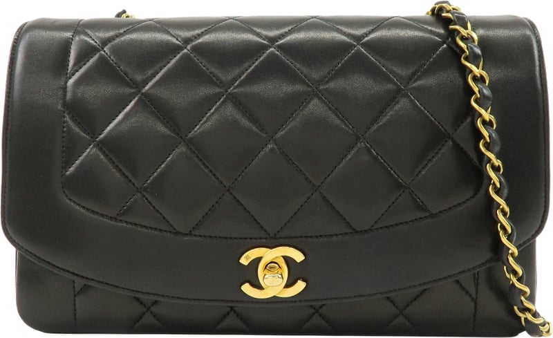 Chanel Vintage Diana Flap Quilted Lambskin Medium