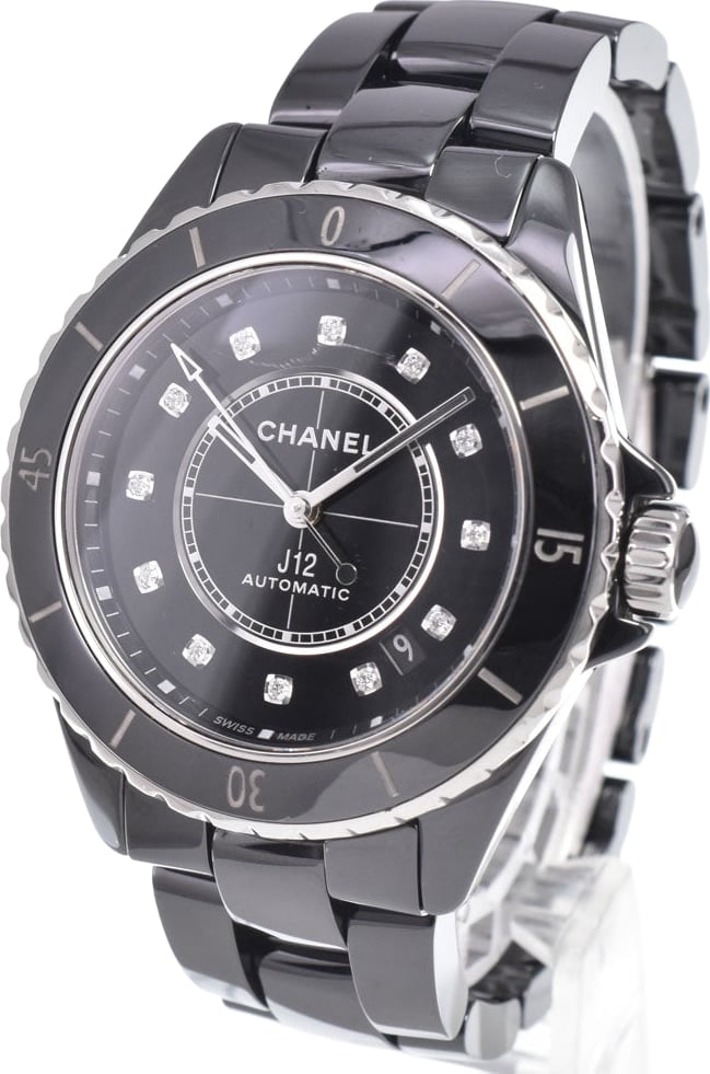Chanel J12 Automatic Ceramic and Stainless Steel with Diamond Markers 38