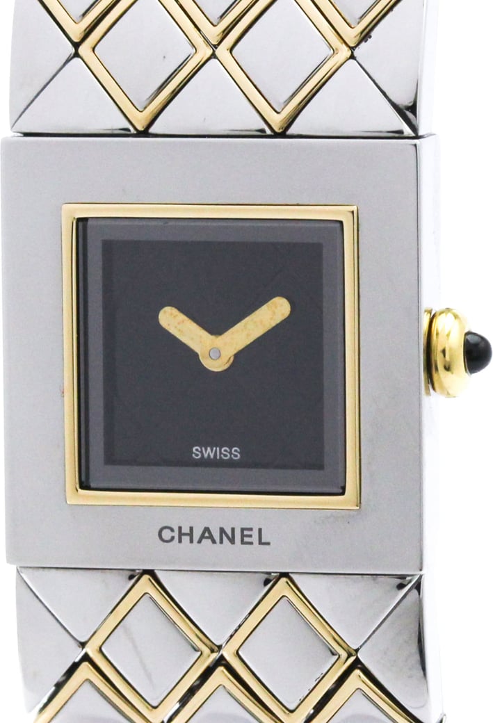 Chanel Matelasse Quartz Stainless Steel 19