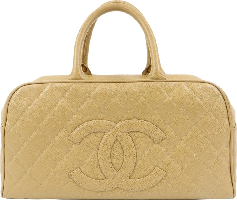 Chanel Timeless CC Bowler Quilted Caviar Medium