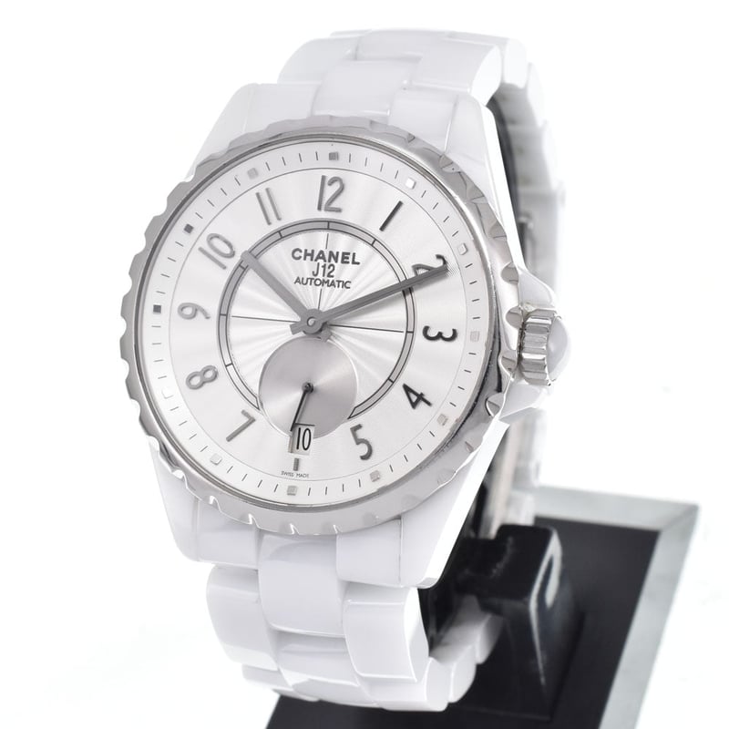 Chanel J12-365 Automatic Ceramic with Beige Gold Bezel 36