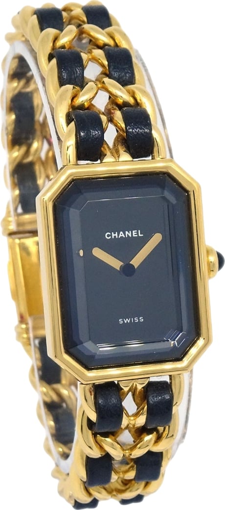 Chanel Premiere Rock Quartz Plated Metal and Leather 20