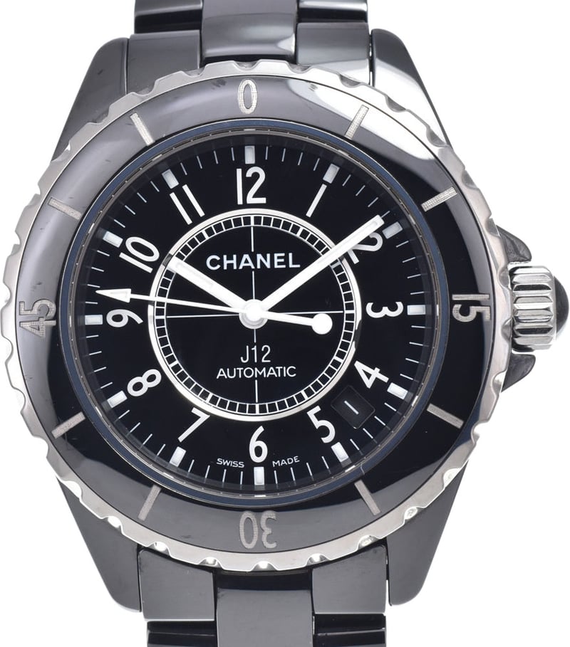 Chanel J12 Automatic Ceramic and Stainless Steel with Diamond Bezel 38