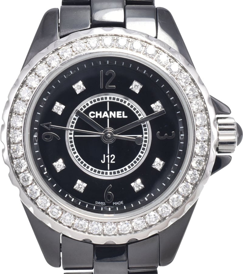 Chanel J12 Quartz Ceramic and Stainless Steel with Sapphire Bezel and Diamond Markers 29