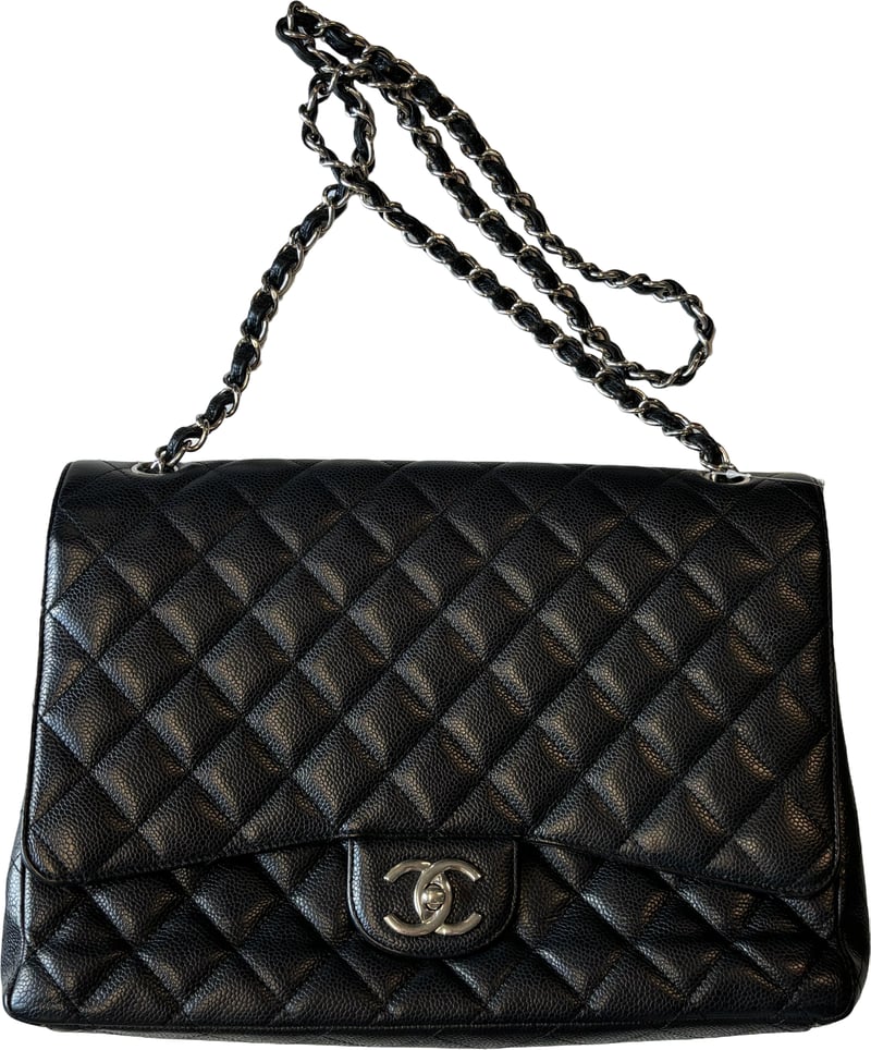 Chanel CC Logo Micro Matelasse Shoulder Bag Pouch Patent N/a