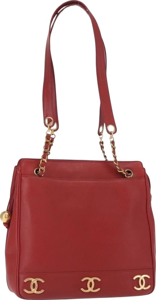 Chanel Vintage Metal CC Caviar Medium
