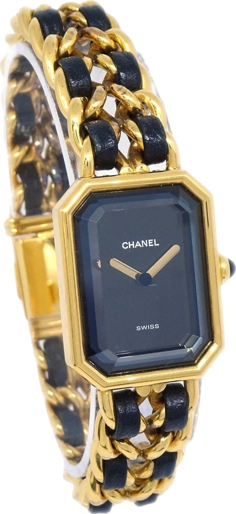 Chanel Premiere Rock Quartz Plated Metal and Leather 20
