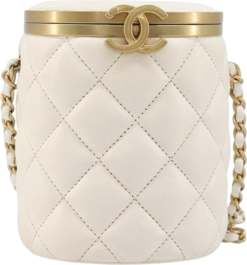 Chanel Crown Box Vanity Quilted Lambskin Small