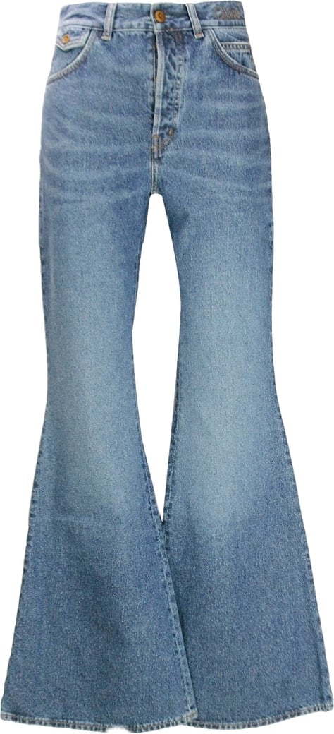 Chloe' Wide Leg Denim Jeans