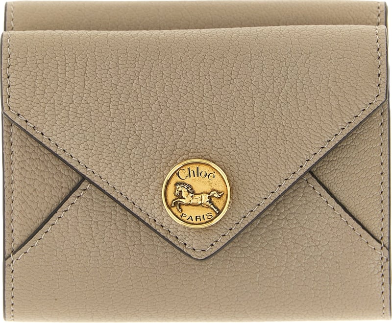 Chloé Beige Goatskin Cardholder