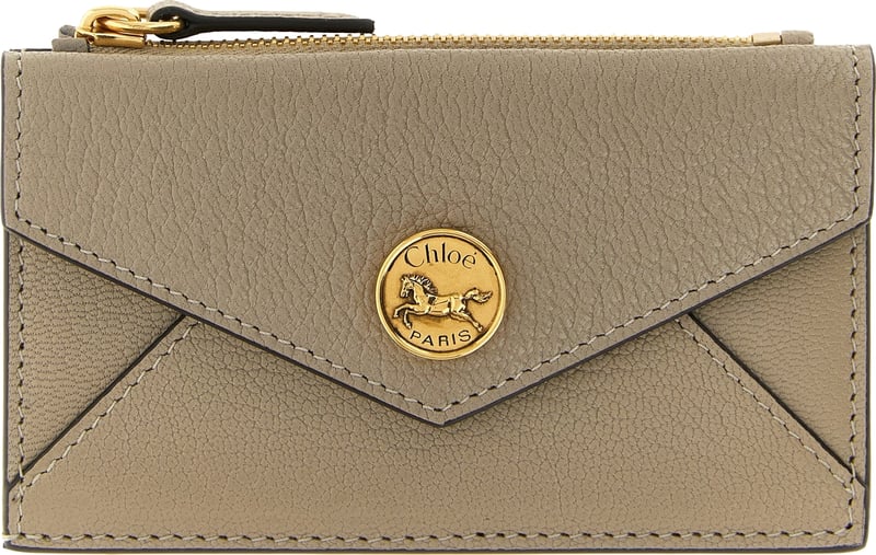Chloé Beige Goatskin Cardholder