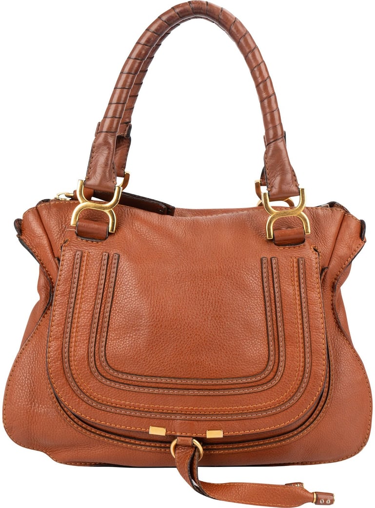 Chloé Grained Leather Marcie Hobo Handbag