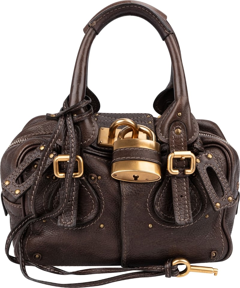 Chloé Brown Leather Paddington Handbag