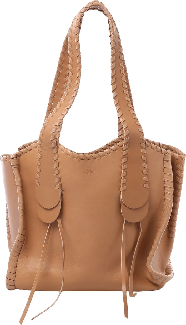 Chloe Mony Leather Leather Shoulder Bag in Brown