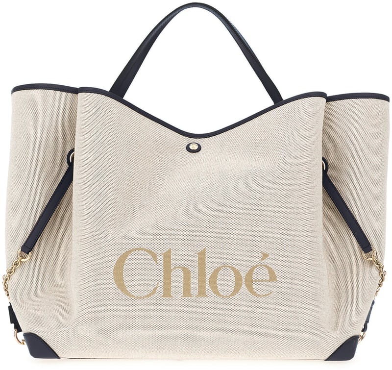Chloe Shopping Bag in Tela con Logo