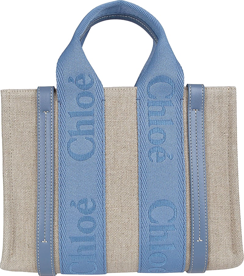 Structured Rectangular Linen Bag with Adjustable Strap