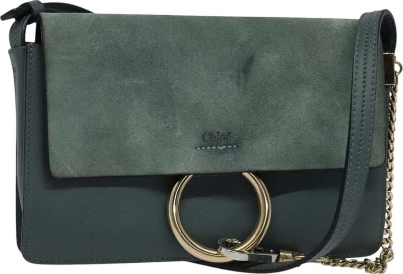 Chloe Faye Leather and Suede Small
