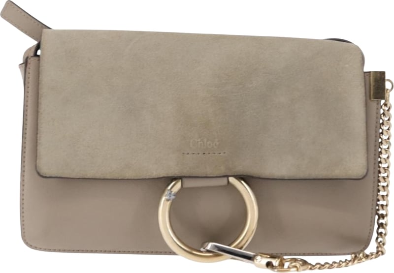 Chloe Faye Leather and Suede Small