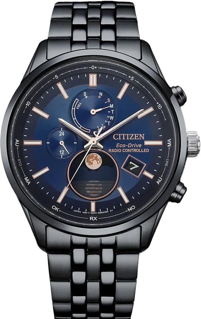 BY1035-56L Radio Controlled Moon Phase horloge