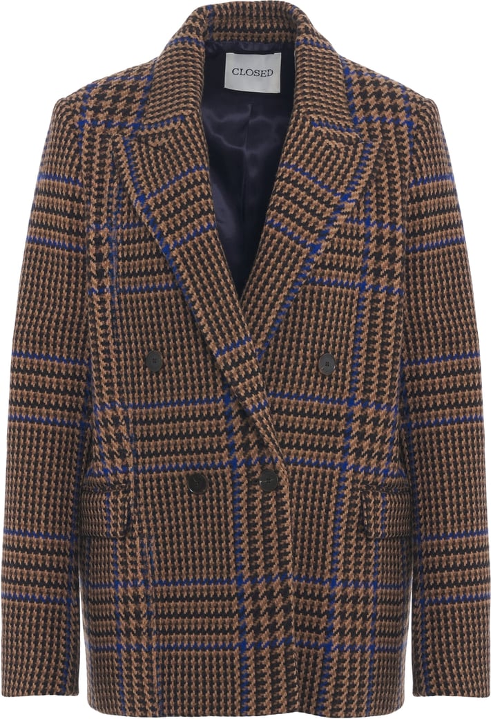 Blazer with check pattern