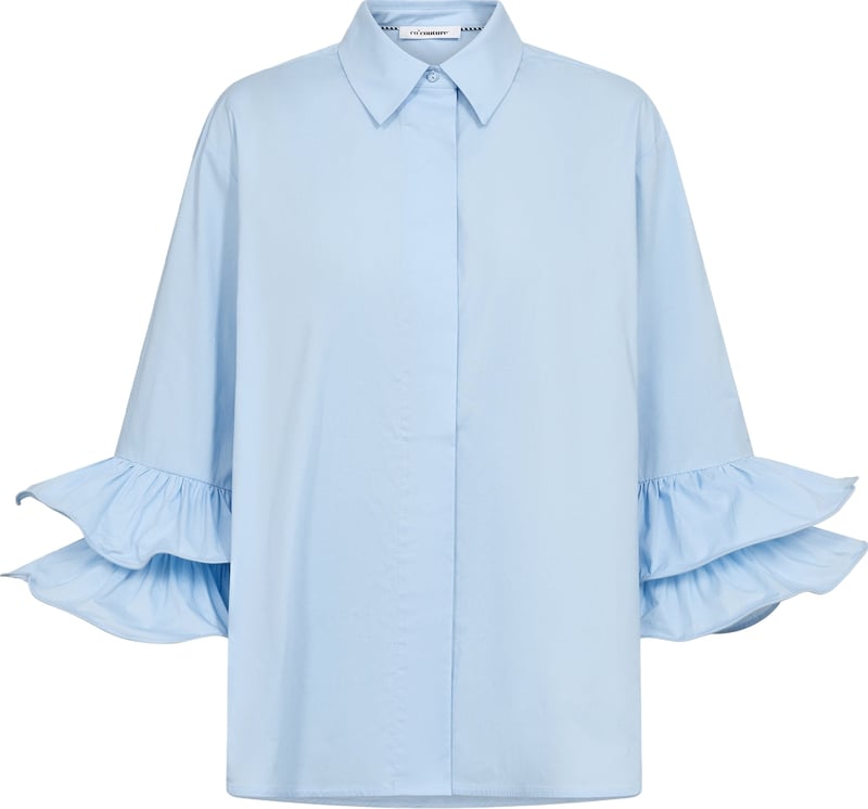 Co Couture Halen Flare Shirt  Blauw 500609