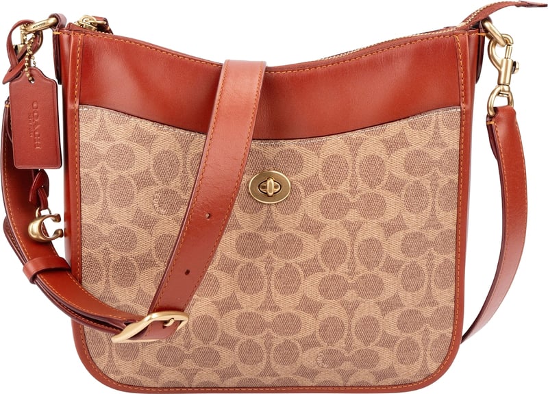 Coach Monogram Signature Canvas Chaise Crossbody Bag