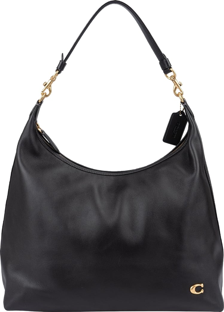 Coach Black Leather Big Cary Shoulder Bag