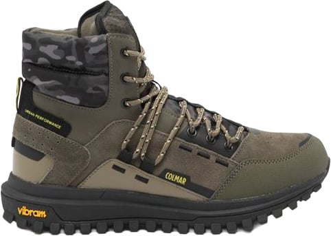 Colmar Green Leather Ankle Boots