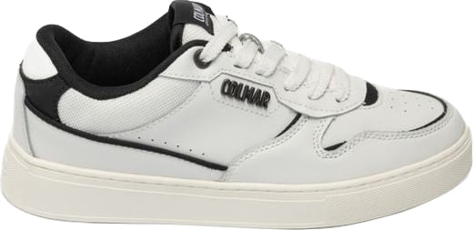 Colmar Black And White Leather Low Top Sneakers